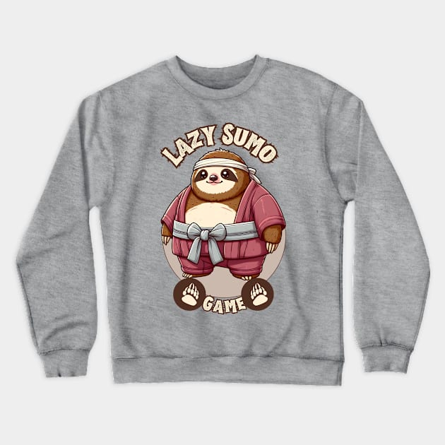 Sumo sloth Crewneck Sweatshirt by Japanese Fever